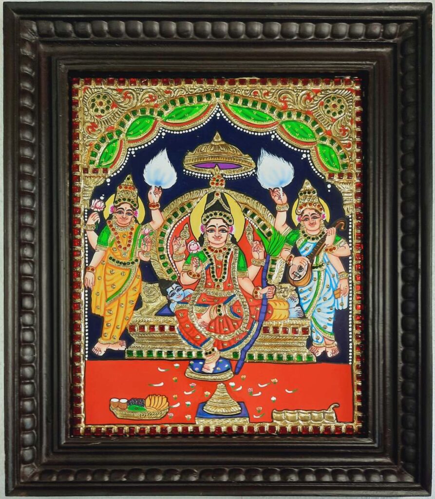 Buy Ganesha Tanjore Painting Online Free Shipping Jline Arts