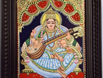 Saraswathi Tanjore Painting