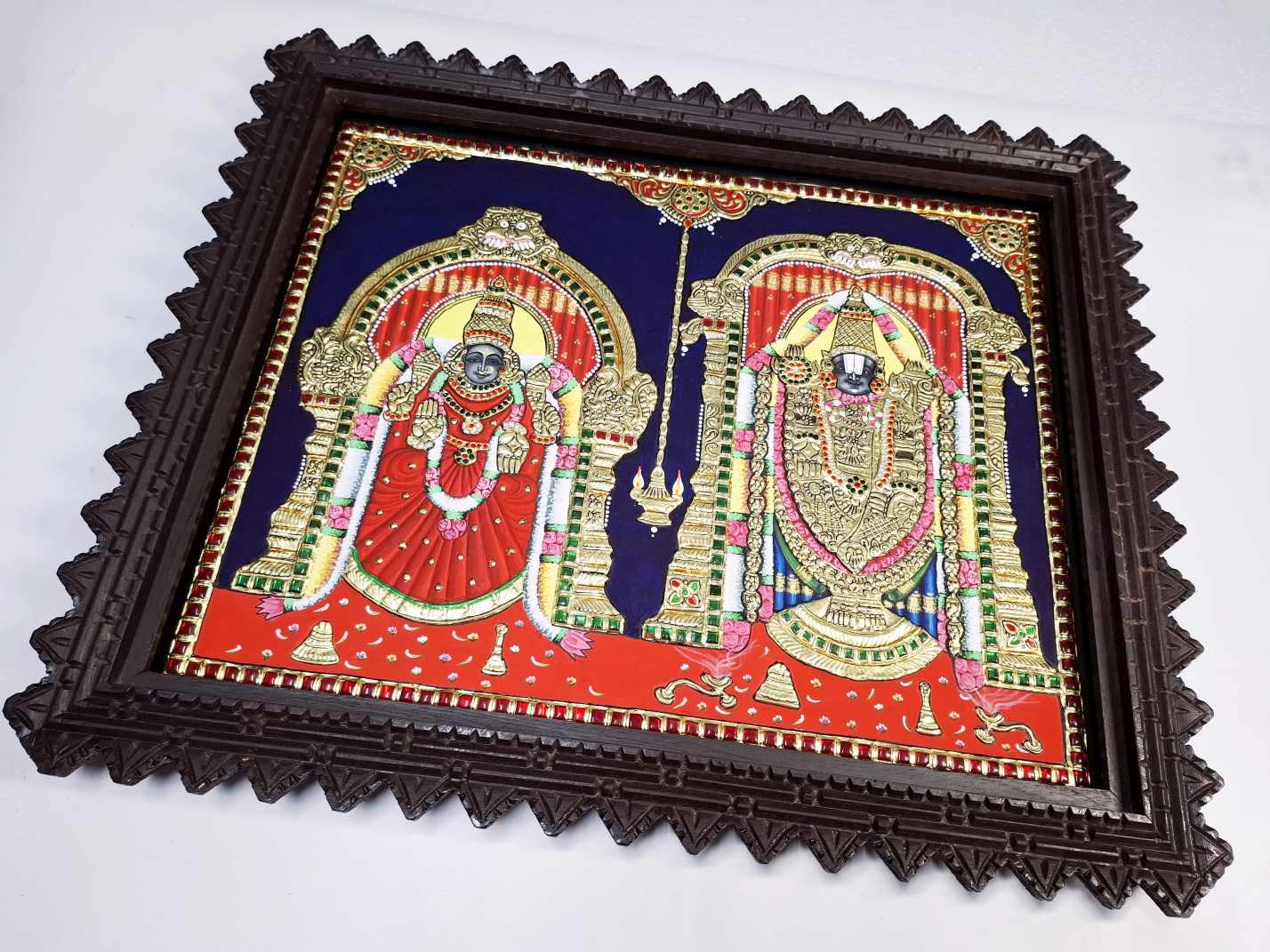 Balaji Padmavathi Thayar Tanjore Painting