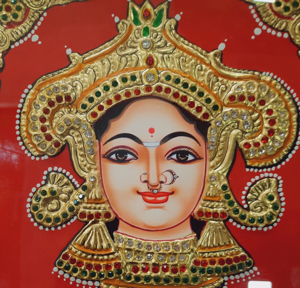 Durga Devi Tanjore painting