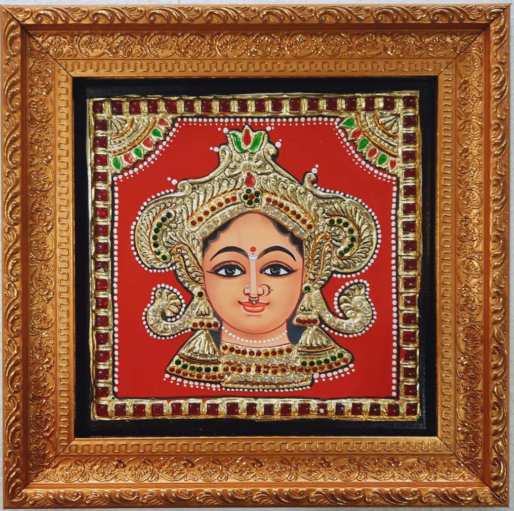 Durga Devi Tanjore painting