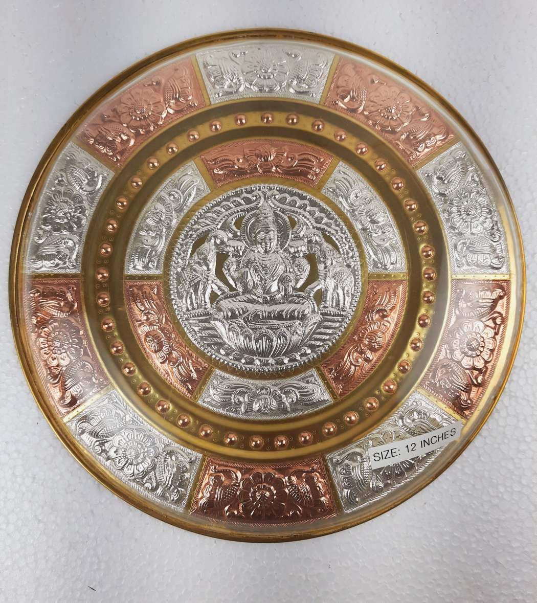 Gajalakshmi Thanjavur Art Plate