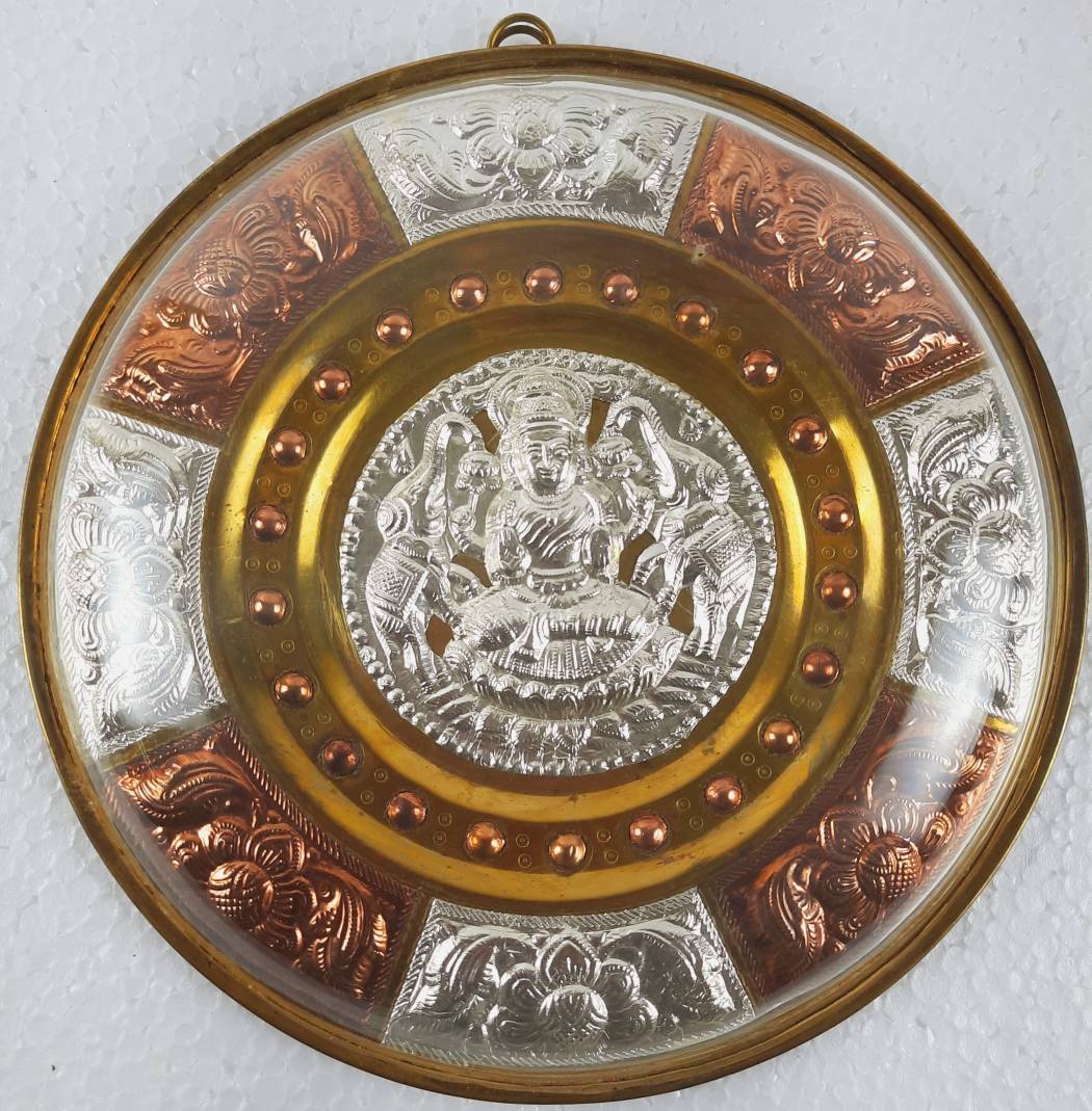 Gajalakshmi Tanjore Art Plate