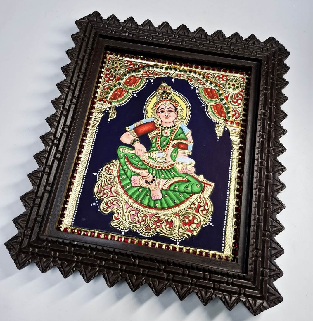 Handmade Annapoorani Tanjore Painting