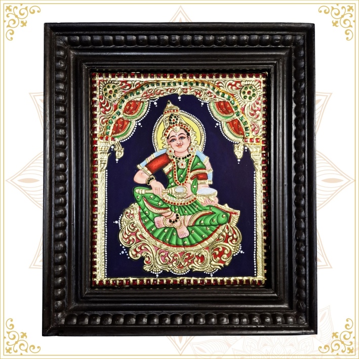 Handmade Annapoorani Tanjore Painting