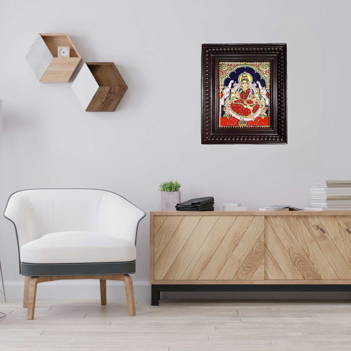 Gajalakshmi Tanjore Painting
