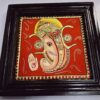 22K Gold Ganesha Tanjore painting with Frame, Auspicious Handmade Personalized Gift for New Home, Office, Wall Décor, Ready to Ship