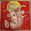 22K Gold Ganesha Tanjore painting with Frame, Auspicious Handmade Personalized Gift for New Home, Office, Wall Décor, Ready to Ship