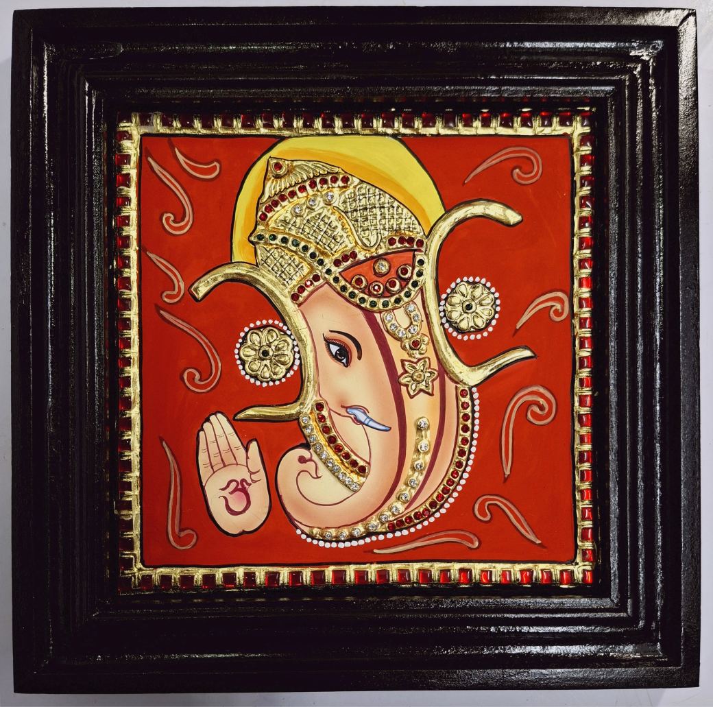 Ganesha Tanjore painting