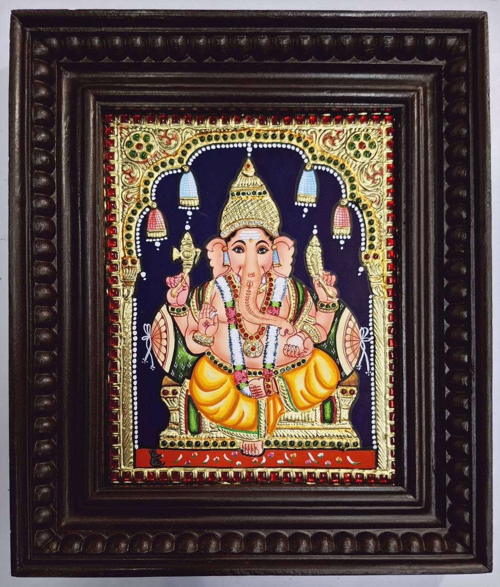 Ganesha Tanjore Painting