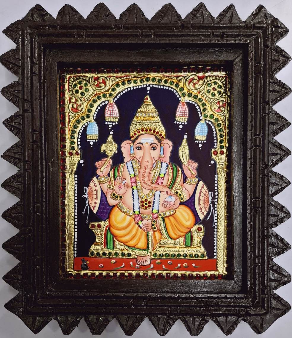 Ganesha Tanjore Painting