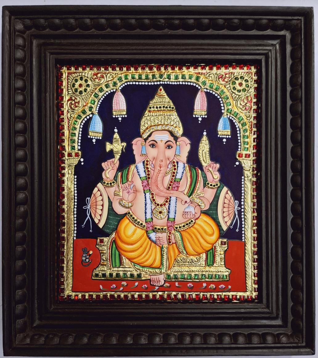 Ganesha Tanjore Painting