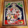 Tanjore Painting Ram Darbar with Frame 22K Gold Foils Teakwood Framed Painting Housewarming Gift Pooja Room Décor Ready to Ship