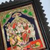 Tanjore Painting Ram Darbar with Frame 22K Gold Foils Teakwood Framed Painting Housewarming Gift Pooja Room Décor Ready to Ship