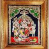 Tanjore Painting Ram Darbar with Frame 22K Gold Foils Teakwood Framed Painting Housewarming Gift Pooja Room Décor Ready to Ship