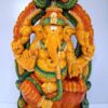 Wooden Ganesha Statue 18 Inch Ganesh Sculpture, Ganapathi Vinayaka Vigneshwara Home Decor, Temple Figurine, Pooja Room, Ready to Ship