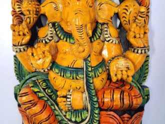 Wooden Ganesh statue