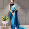 Premium Georgette Saree Blue color