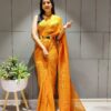 Premium Georgette Saree Orange color