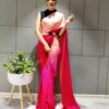 Premium Georgette Saree Pink color