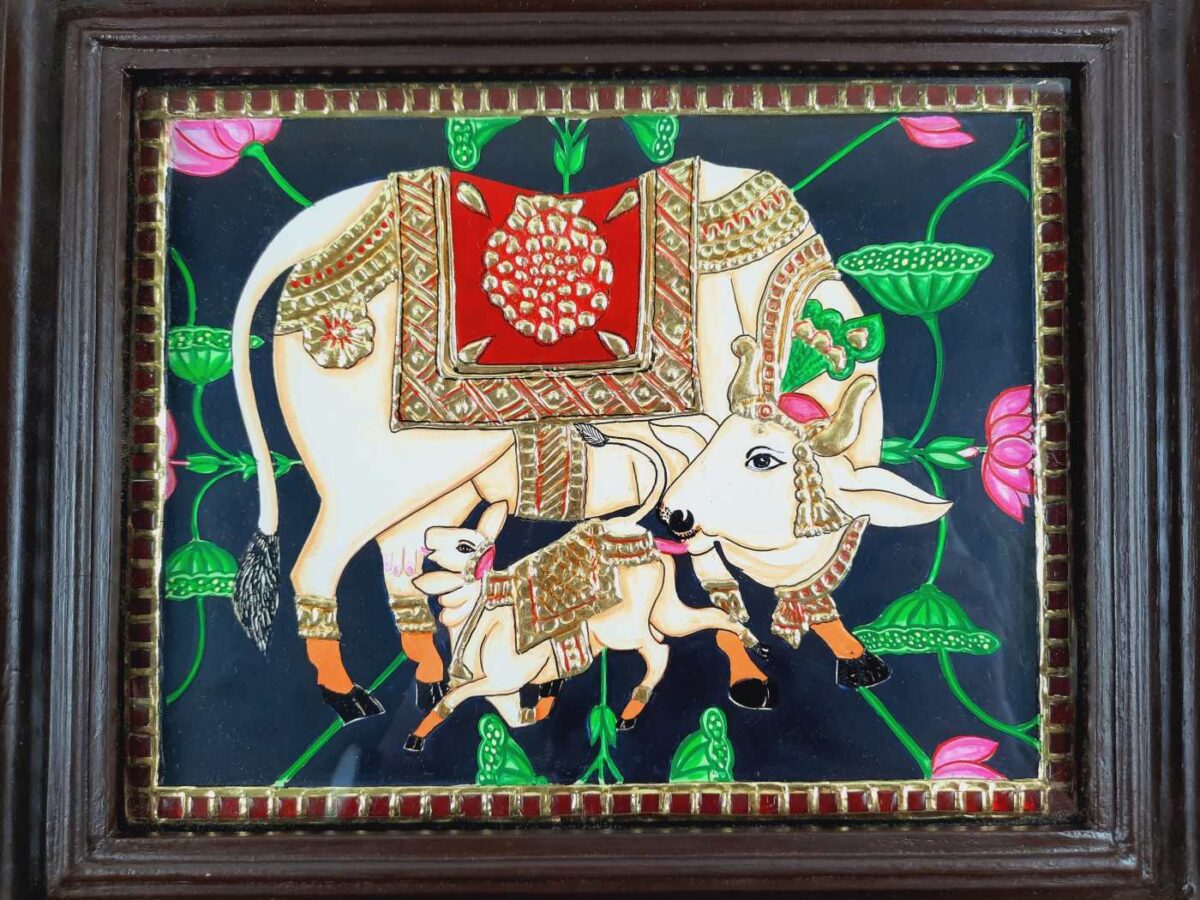 Kamadhenu Tanjore Painting