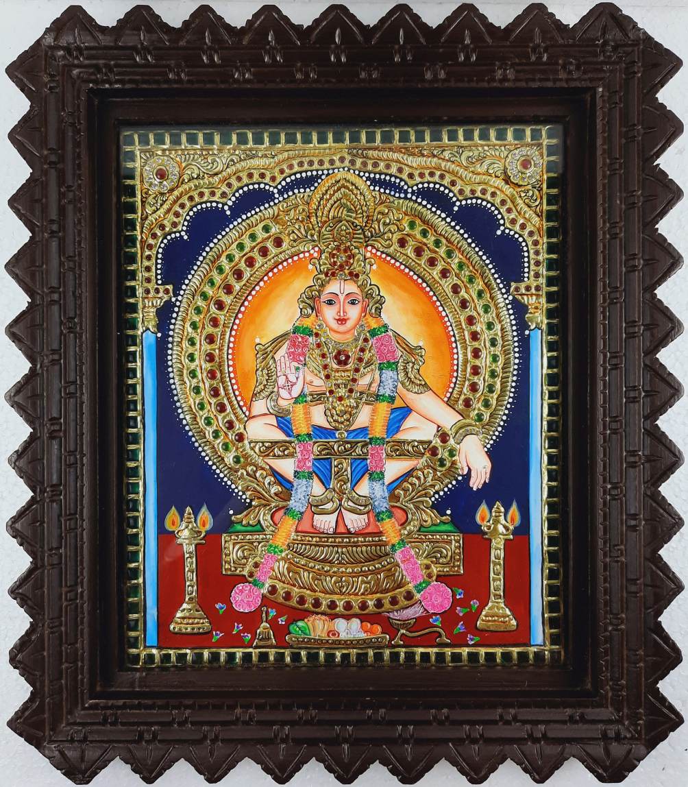 Ayyappan Tanjore Painting