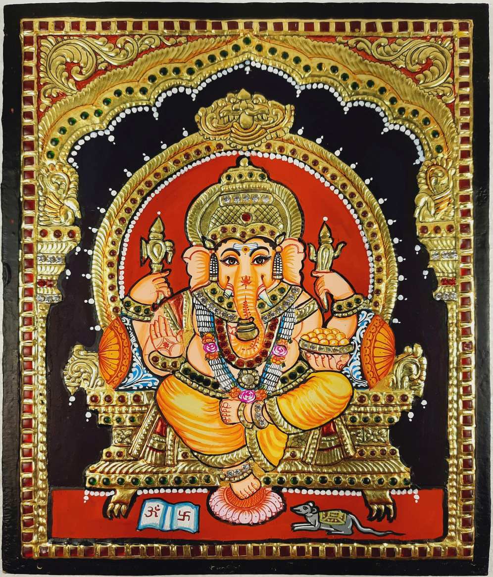 Ganesh Tanjore Painting