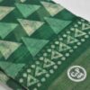 Linen Cotton Saree Green