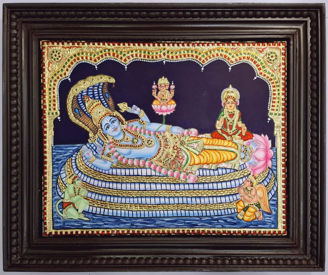 Ranganathar Swamy Tanjore Painting