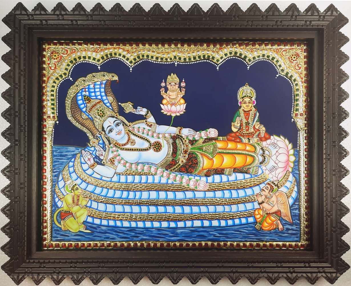 Ranganathar Swamy Tanjore Painting