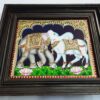 Elephant and Cow Tanjore Painting