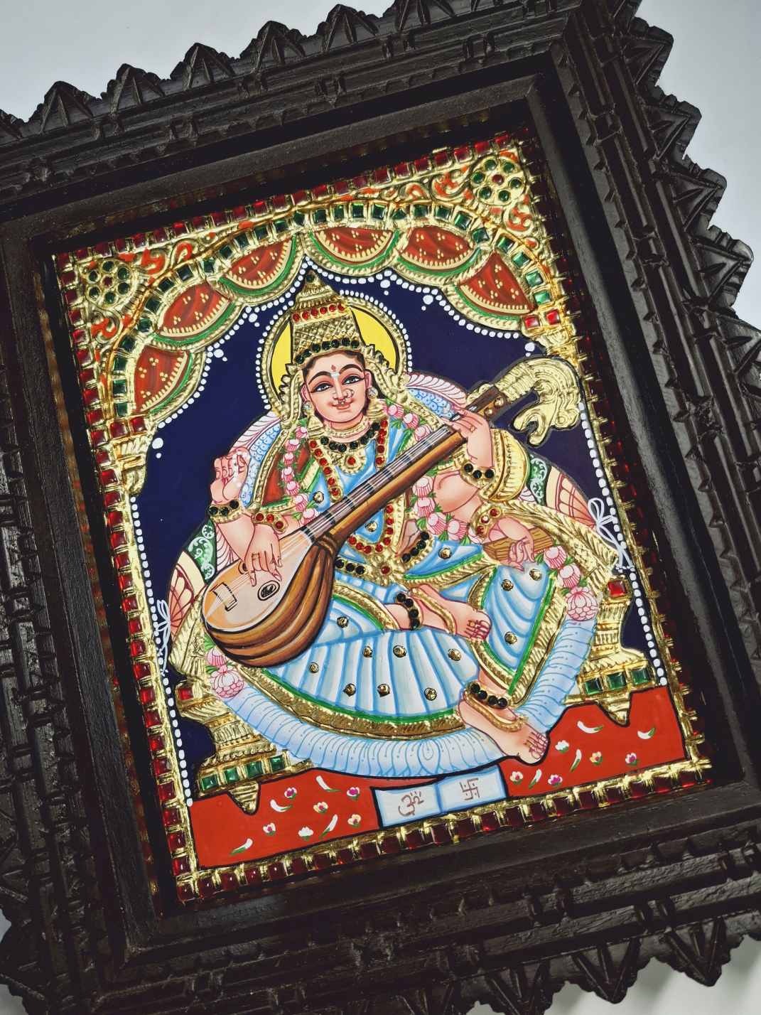 Saraswathi Tanjore Painting