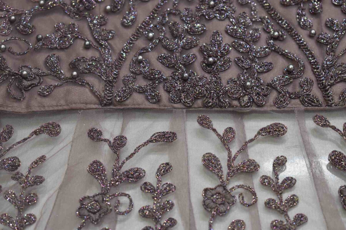 Anila Biscuit Color Long Kurthi and Lehenga Set