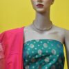 DSC_0679 Bhavna Green and Hot Pink Lehenga Choli Set