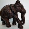 Wooden Elephant Statue Pair