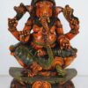 Wood Carved Ganesha Idol
