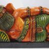 Wooden Carved Ganesha Reclining