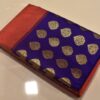 JL_BSS_RMB-01 Bangalori Silk Saree in red and midnight blue border (1) Bangalori Silk Saree in red and midnight blue border