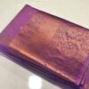 Bangalori Silk Saree purple color body with hot pink border in copper zari