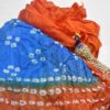 Jaipur Bandhani Saree in Multi color with zari border