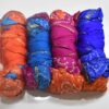Jaipur Bandhani Saree in Multi color body with zari border