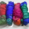 Jaipur Bandhani Saree in Multi color body with zari border