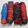 Jaipur Bandhani Saree in Multi color body with zari border