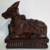 Wooden Nandhi Statue