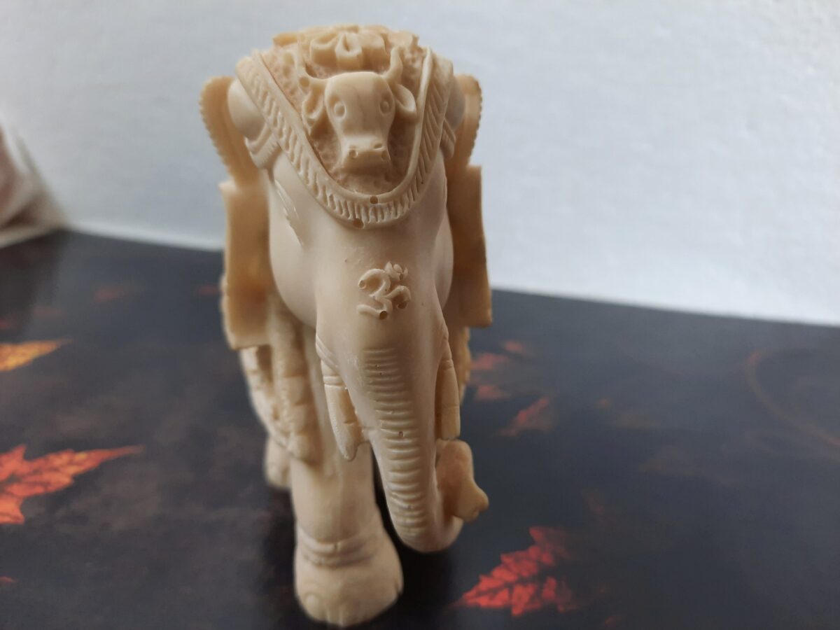 Marble Elephant 3.5 Inch