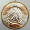 JLine Arts peacock Tanjore art plate wall hanging