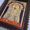 Balaji Tanjore Painting with Teak Wood Frame 22K Gold Foil Indian Artwork Gift Size 18x15 inches Ready to Ship