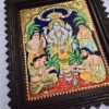 Satyanarayana Swamy Tanjore Painting with Frame 22K Original Gold Foils Teakwood Framed 18x15 inch with frame Pooja Room Décor House warming Gift Ready to ship