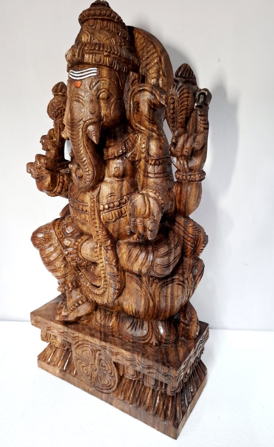 Wooden Ganesha Sculpture