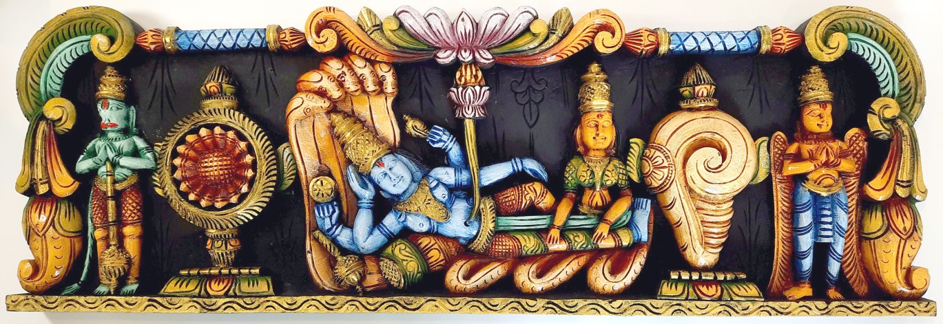 Wooden Ranganathar Wall Panel